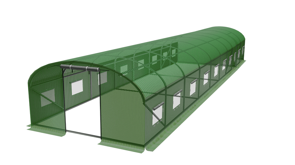 Foliedrivhus 10 segmenter - 10x4x2 m UV4