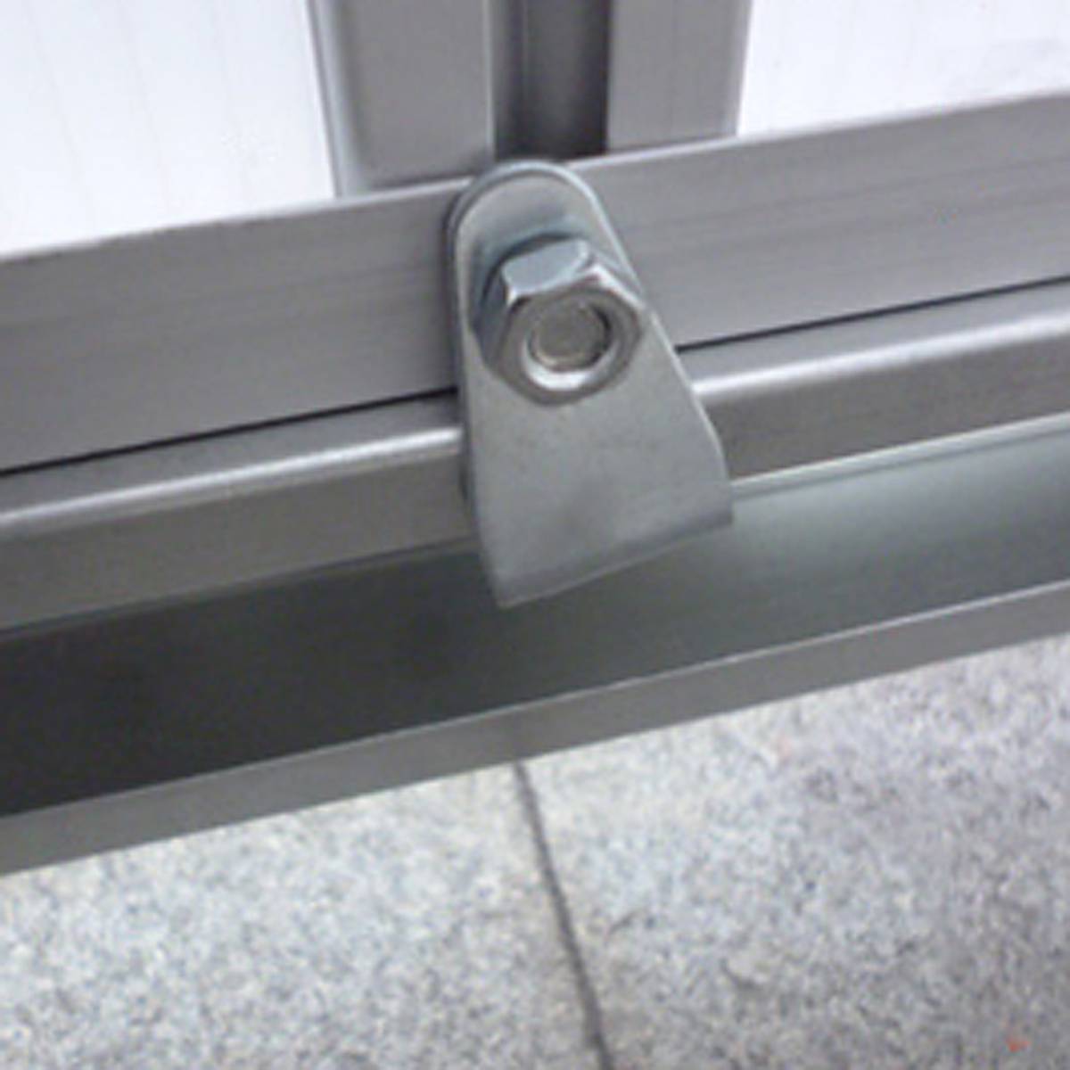 Drivhus i aluminium 3,61m²  - 190x190 cm - med fundament