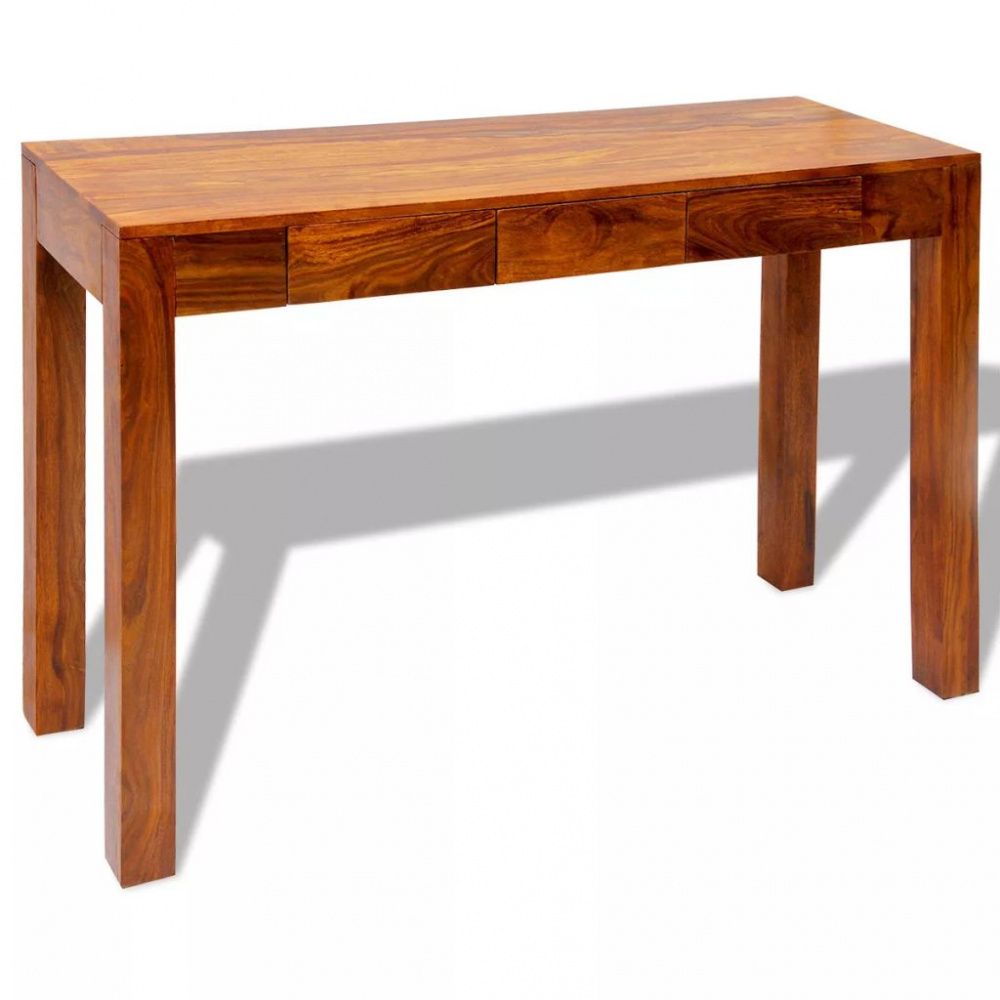 Konsollbord med 3 skuffer 80 cm heltre indisk rosentre