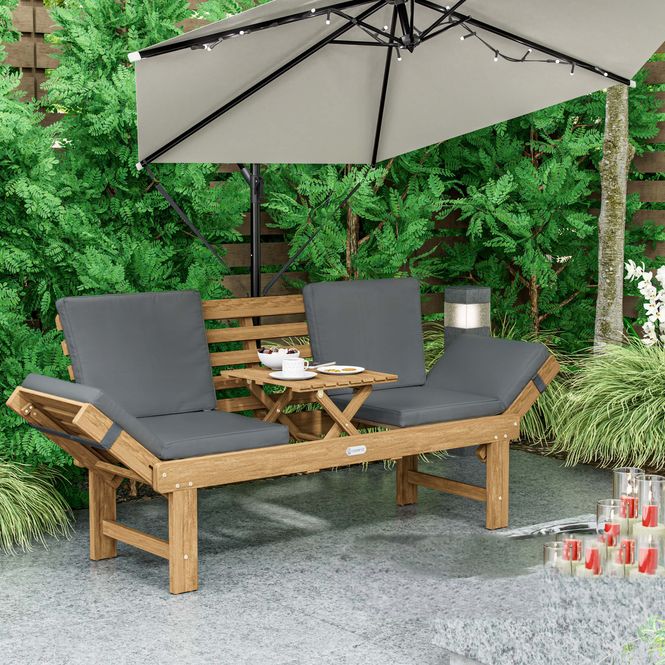 Hovedbilde Hagebenk/solseng 200x45x50cm akasietre FSC®-sertifisert