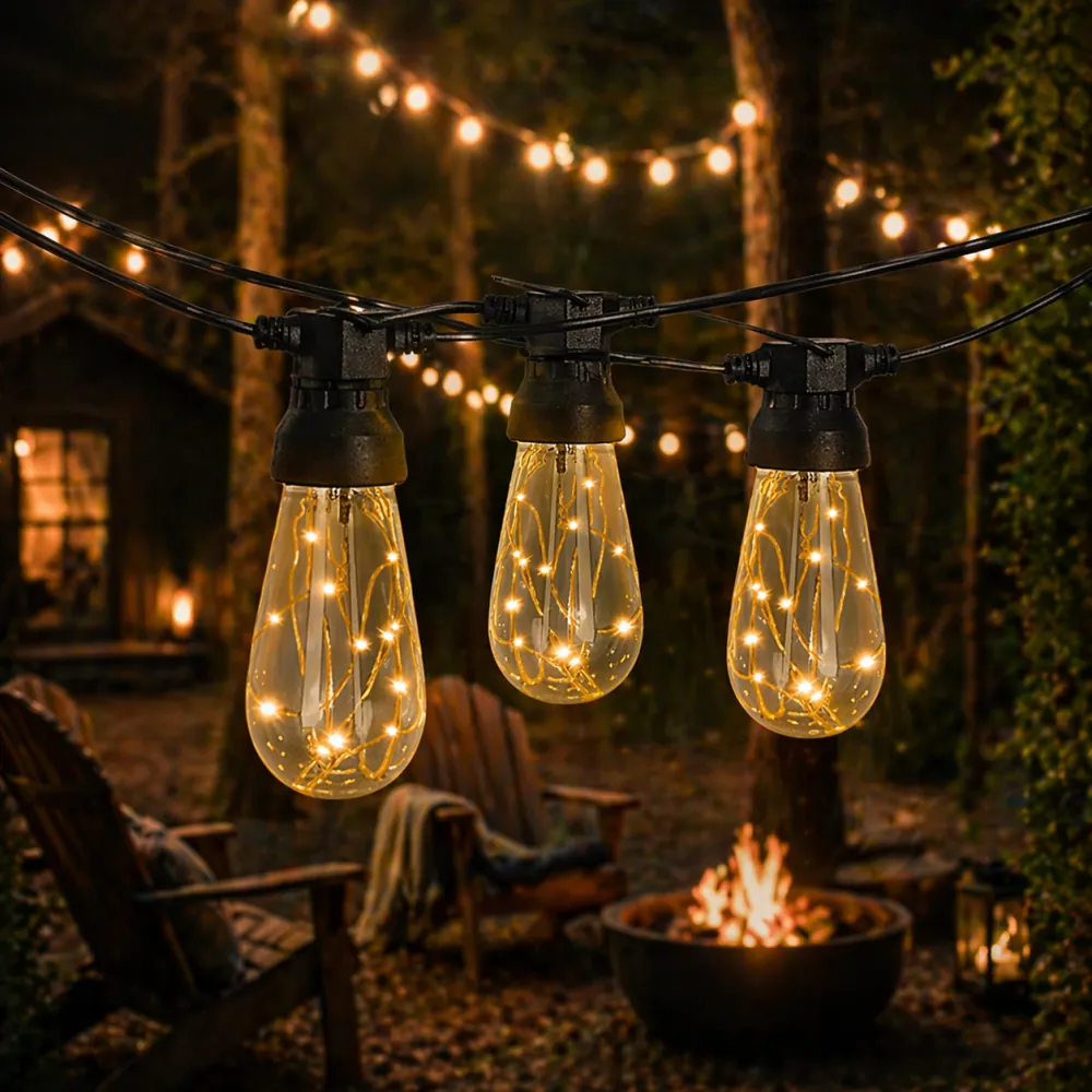 Lysslynge 20 m 20 LED - stemning ute