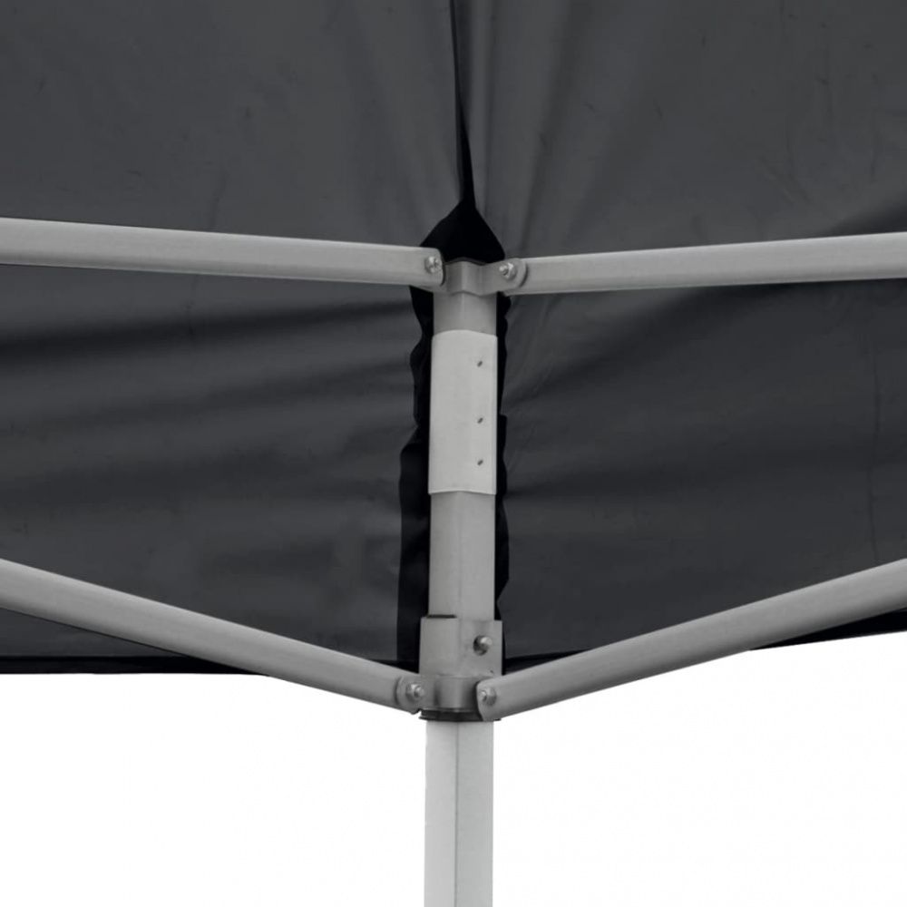 Foldbart popup festtelt med sidevegger 3x6 m antrasitt