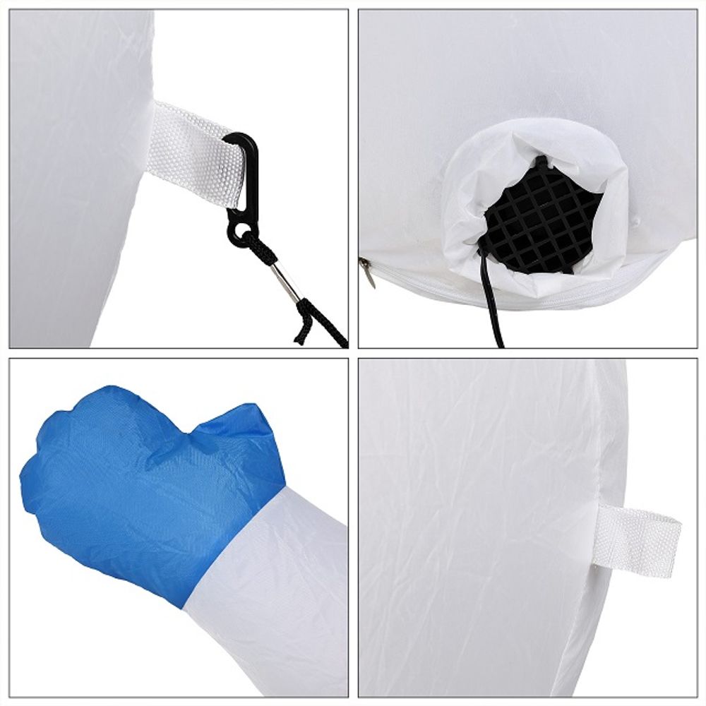 Oppblåsbar snømann XL med LED - 120cm