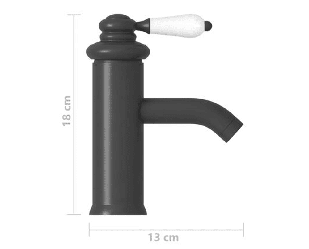 Badekran 130x180 mm grå