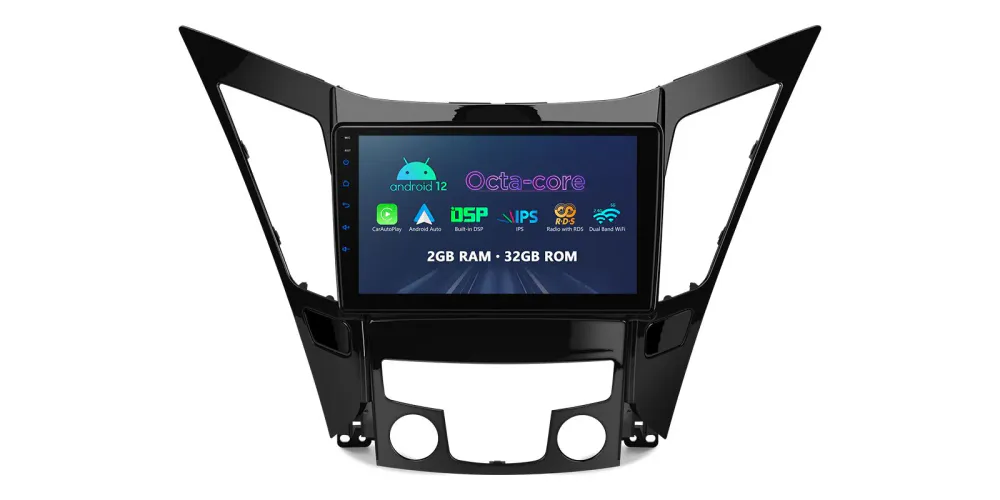 Hyundai Sonata DAB+ bilstereo Android 12 CarAutoPlay 9