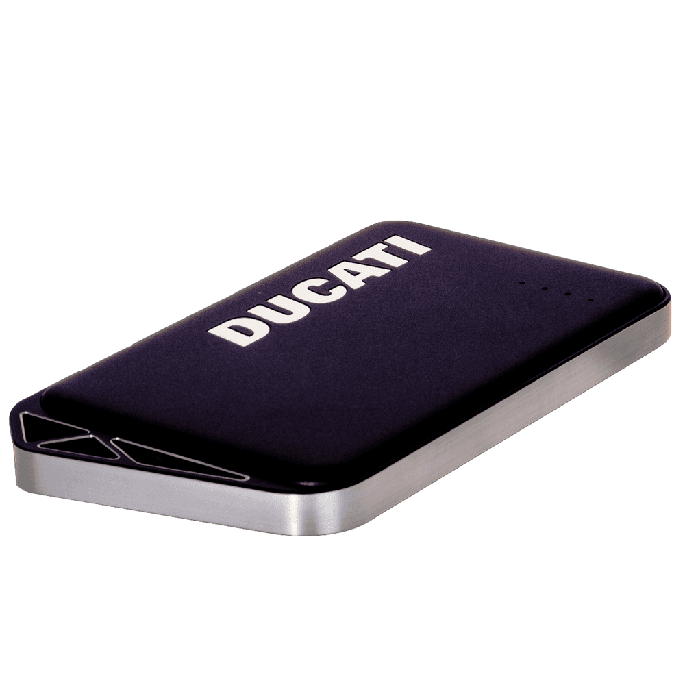 Ducati Aluminium Power Bank Sort