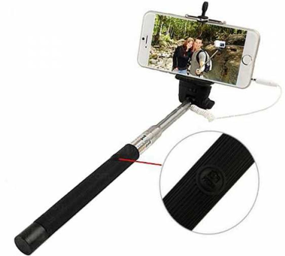 Selfie stang med kabel  - fargevalg