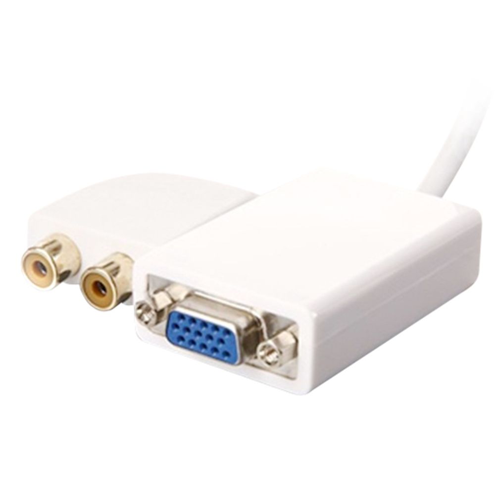 Ipad Dock connector til VGA + audio adapter kabel