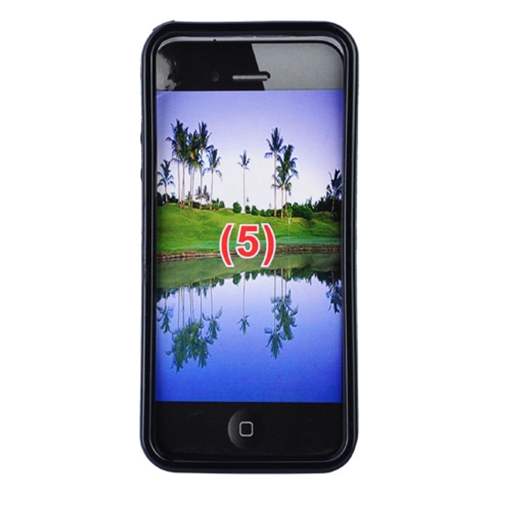 iPhone 5 TPU back case cover - sort