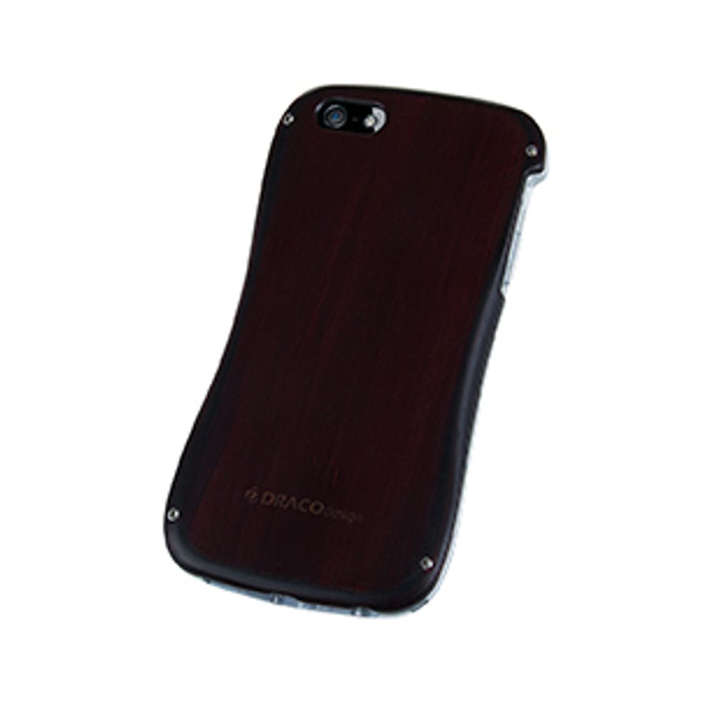 Draco Allure Wood Bumper for Iphone 5/5S – Wood/silver