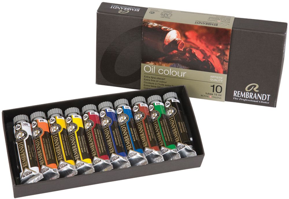 Rembrandt Olje Startsett 10 tuber 15 ml