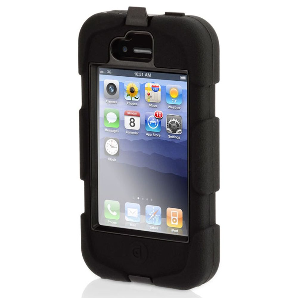 Objia Vanntett Case til Iphone 4 4S Military Duty kvalitet
