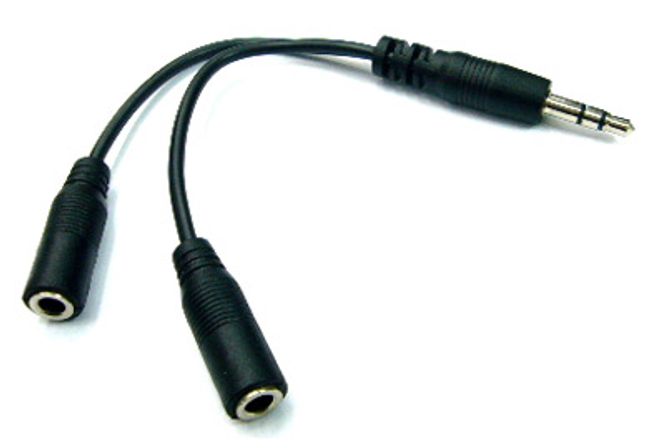 Hovedbilde 3,5 audio jack splitter 