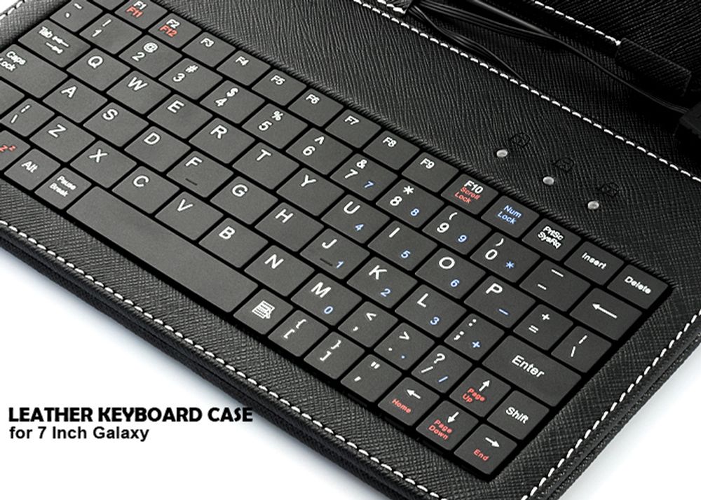 Demo - Keyboard / Tastatur Case i lær - For 7
