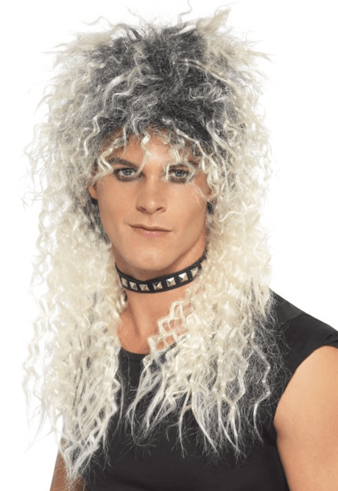 Hard Rocker parykk - sort/blond