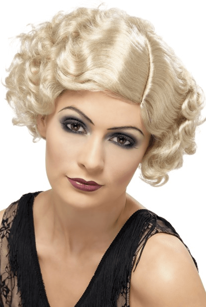 20 talls flapper kort parykk - blond