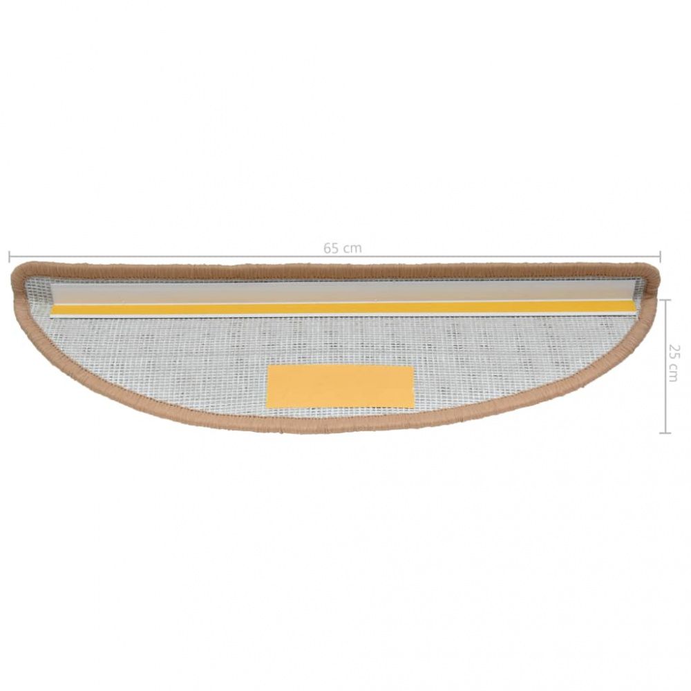 Trappematter 15 stk beige 65x25 cm