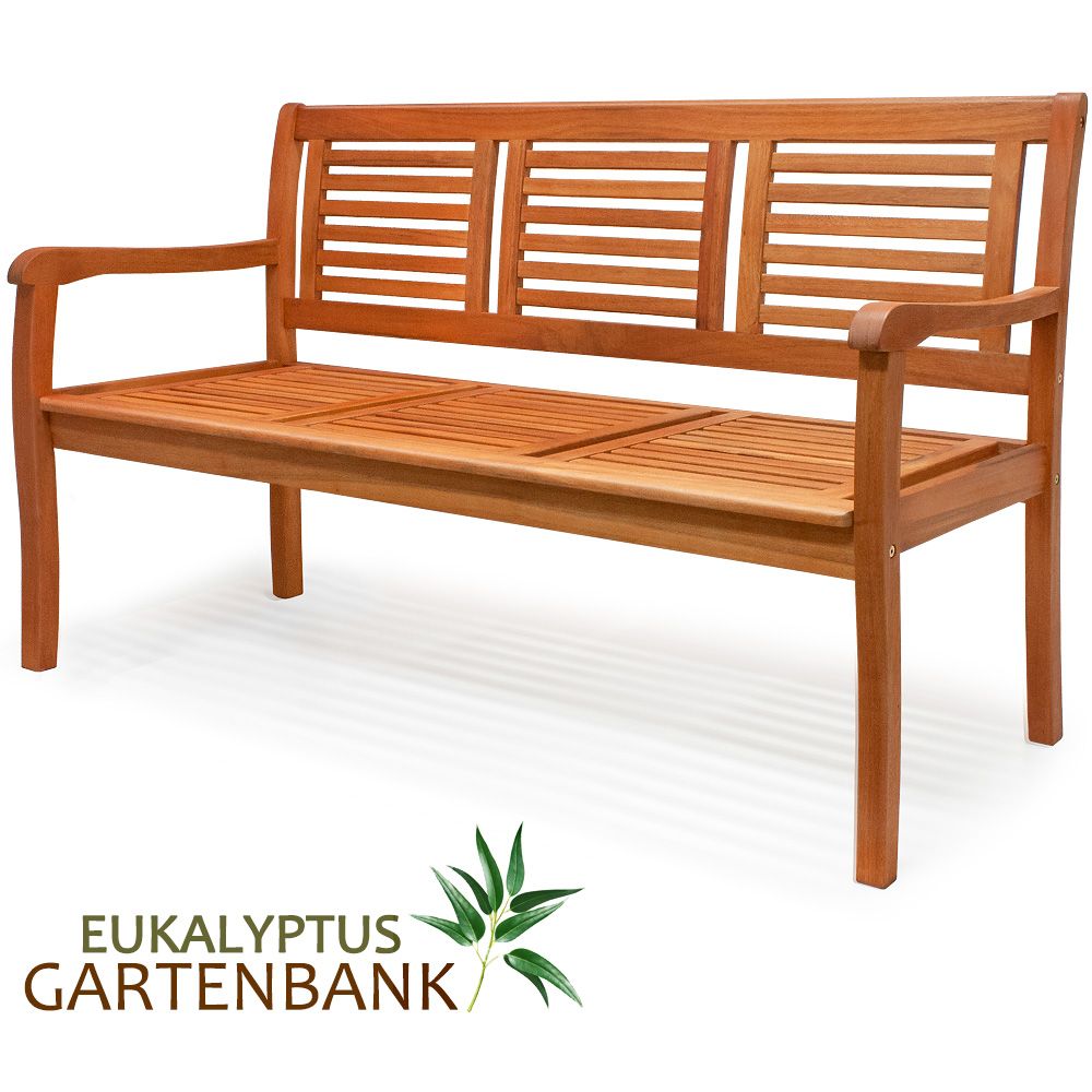 Hagebenk for 3 i FSC sertifisert Eukalyptus