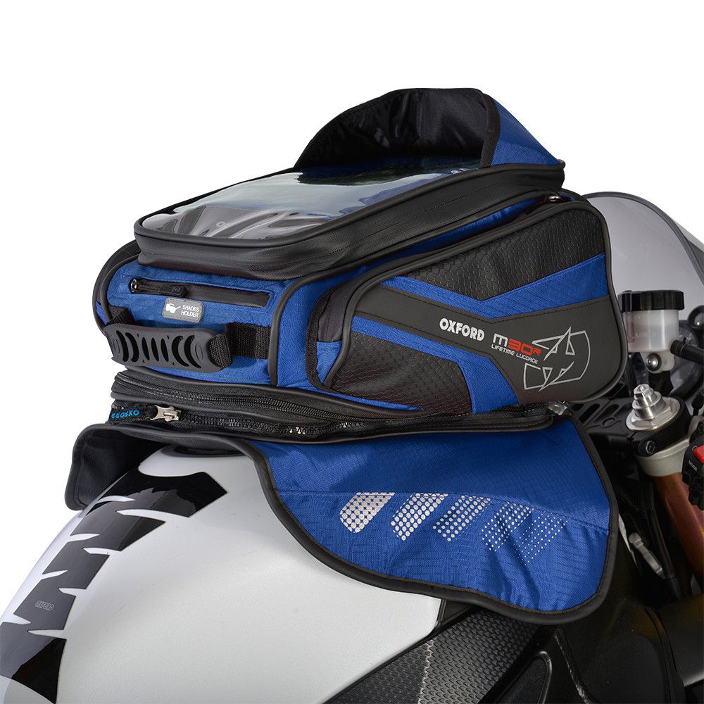 Oxford M30R Magnetisk Tankveske 30L – Svart/Blå