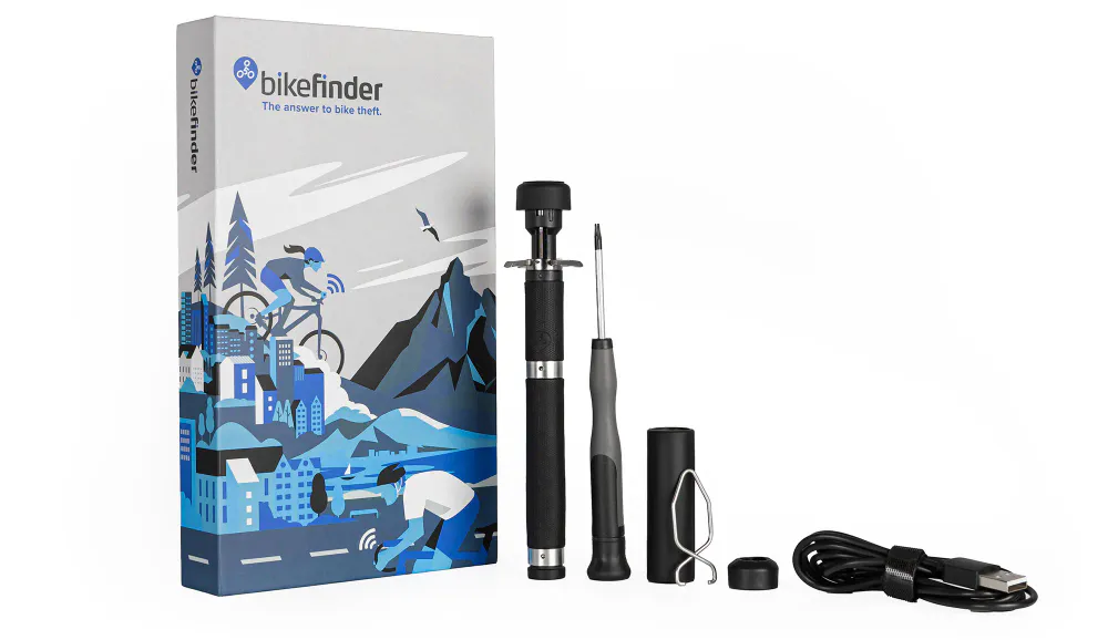 BikeFinder Gen 2 sykkeltracker med GPS og forsikring