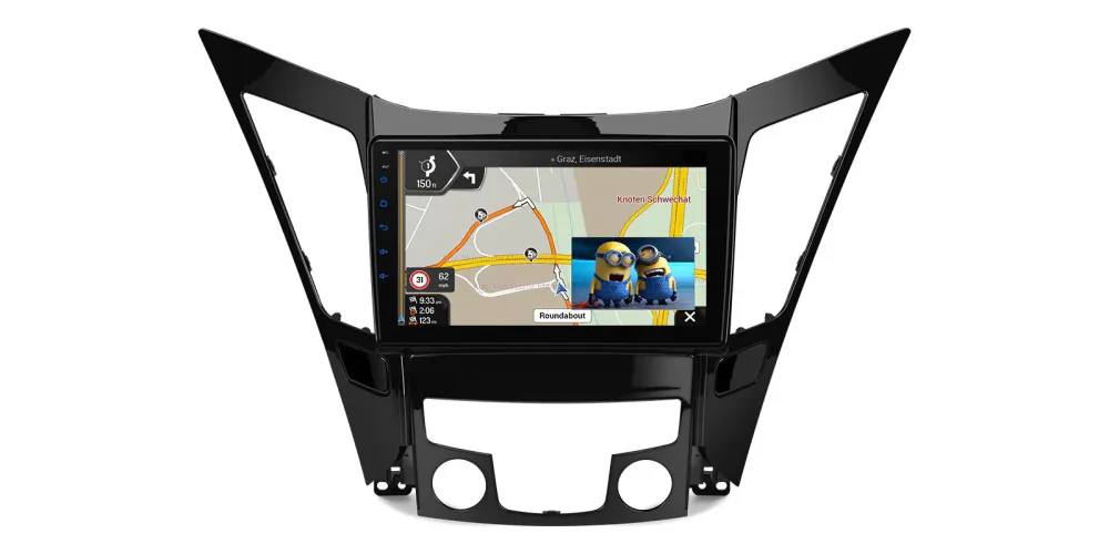 Hyundai Sonata DAB+ bilstereo Android 12 CarAutoPlay 9