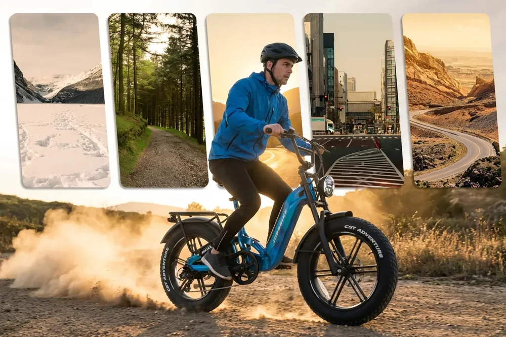 Jobobike Vortex Elektrisk fulldempet fatbike