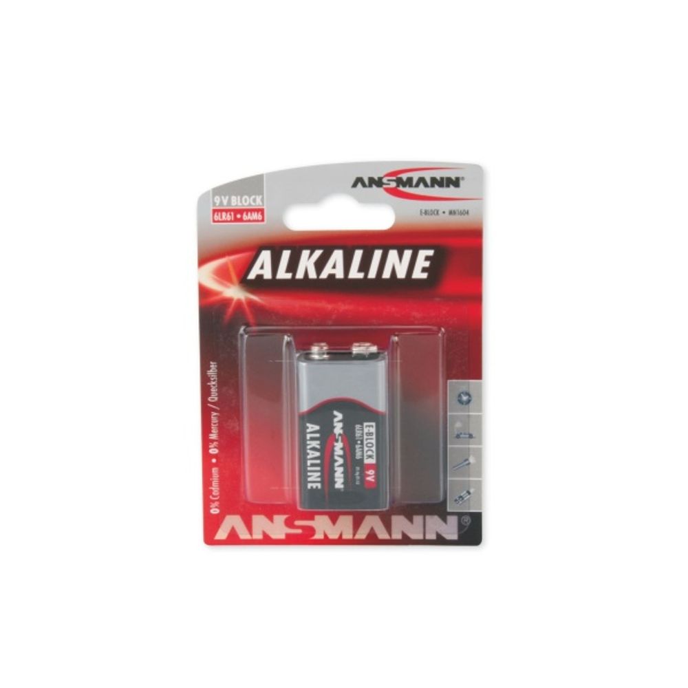 Alkaline 9V batteri - Røykvarsler batteri