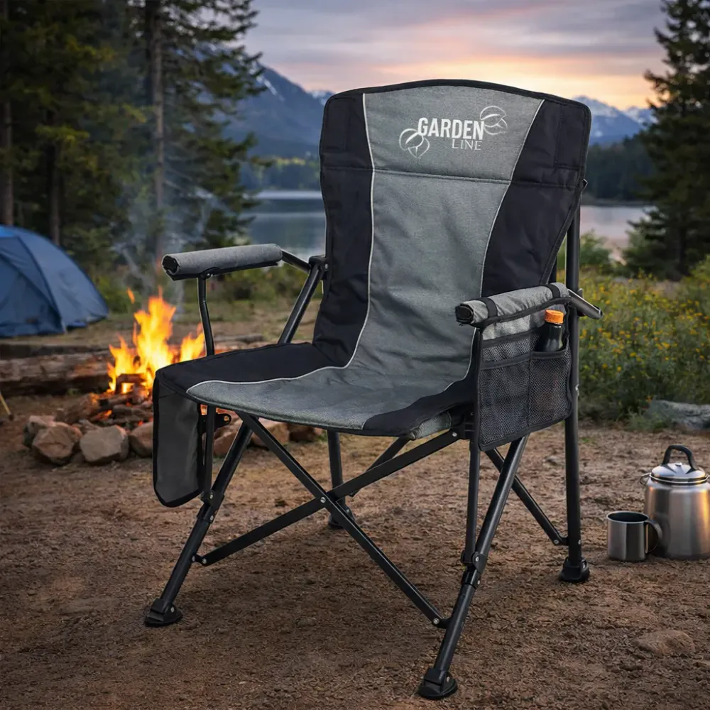 Oppvarmet campingstol - 58 x 58 x 90 cm