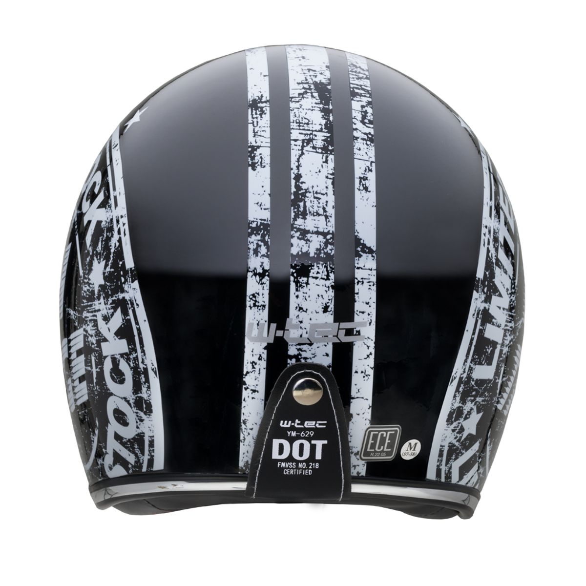 MC-hjelm W-TEC Café Racer - Vintage Stock