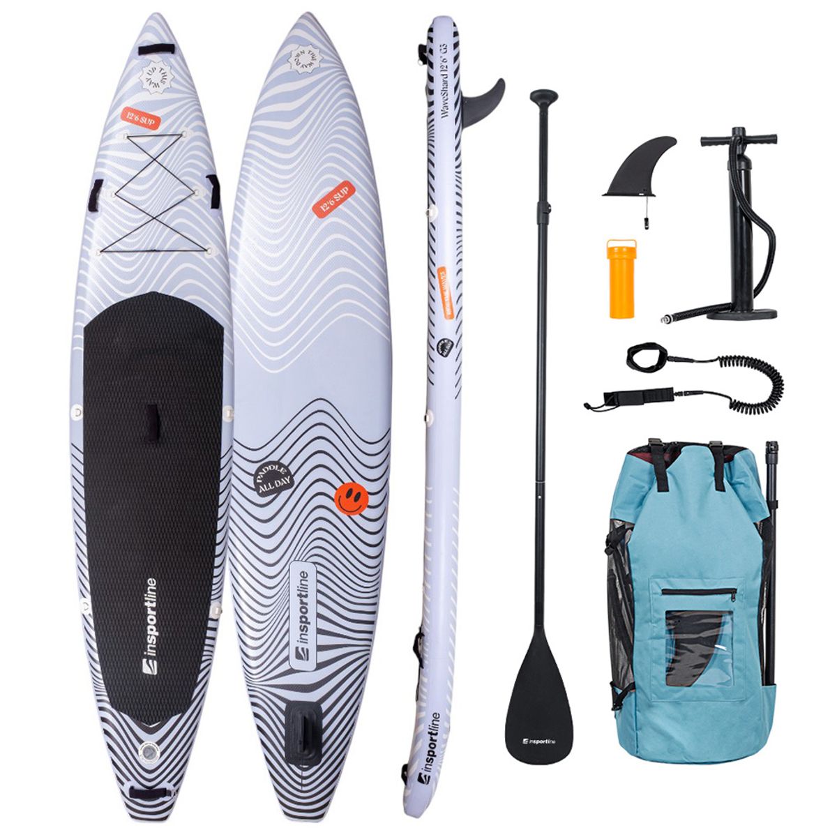 inSPORTline WaveShard 12'6” SUP-brett m/tilbehør – Rask, stabil og perfekt for lengre turer