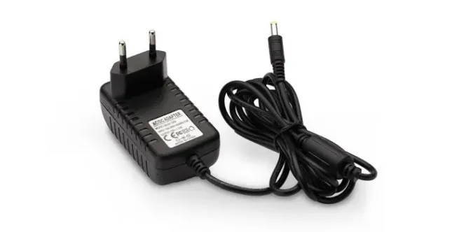 Hovedbilde EU 2-pin 230V AC/DC strømadapterplugg 1A 12V