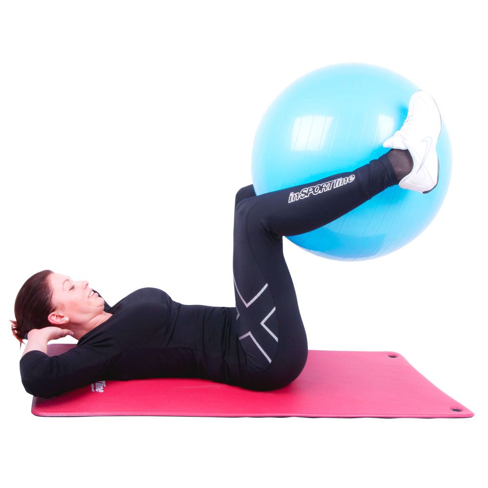 Treningsball inSPORTline 75 cm - blå