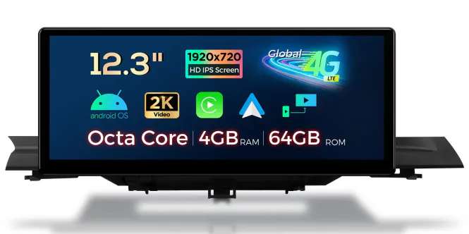 Hovedbilde Audi A4/A5 med MIB Android DAB+ bilstereo 12.3” IPS 