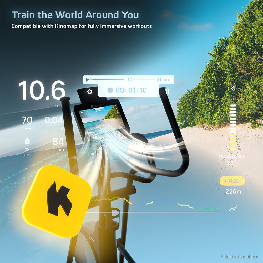 inSPORTline ZenStride 600 ellipsemaskin med appstyring