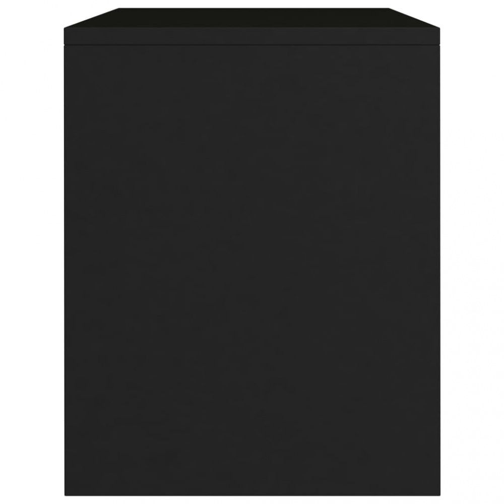 Nattbord 40x30x40 cm sponplate 2 stk - Sort