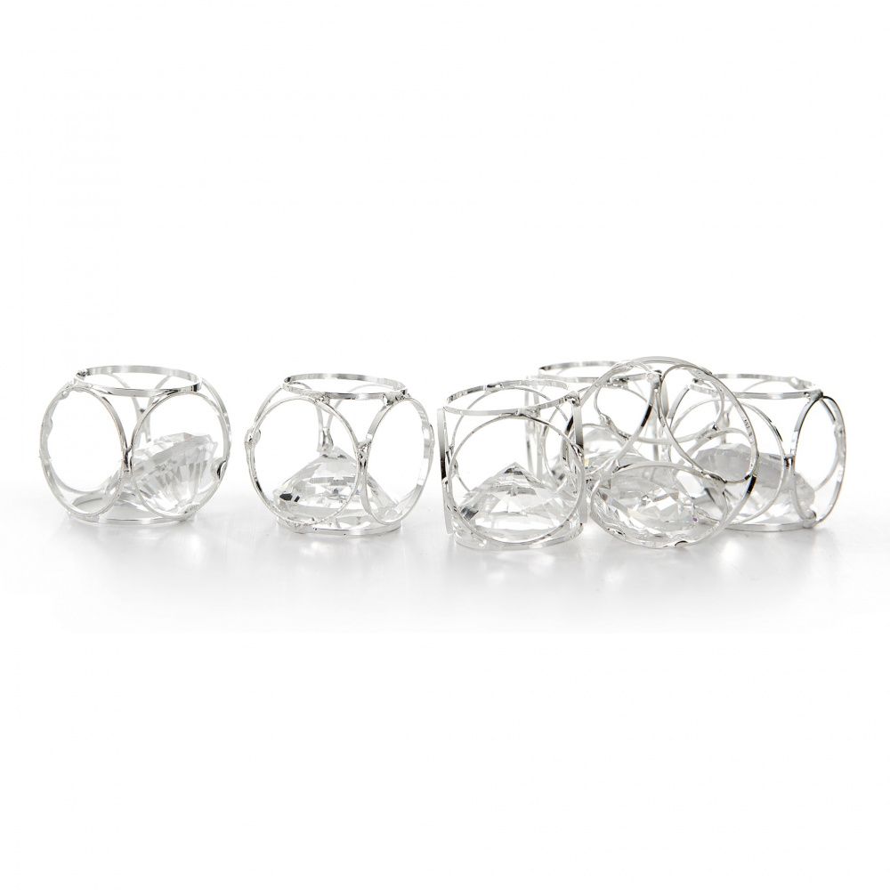 Dekorkube Brilliant 6 pk sølv