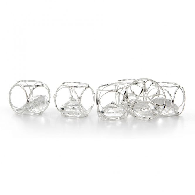 Hovedbilde Dekorkube Brilliant 6 pk sølv