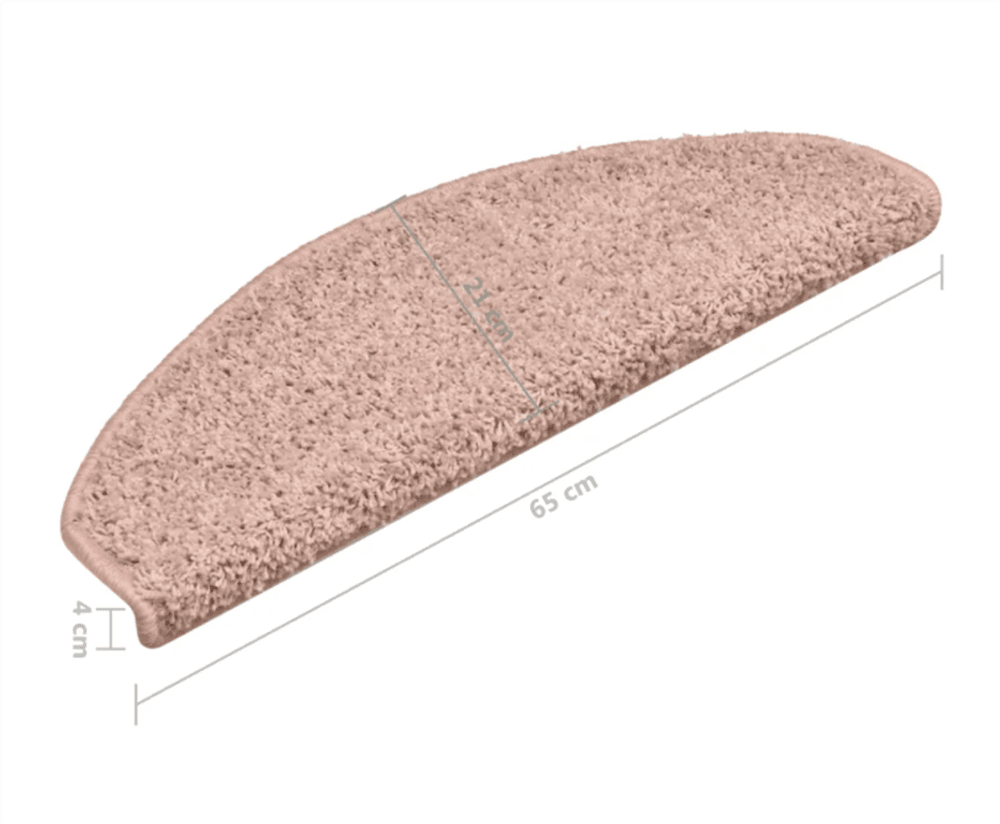 Trappetrinnstepper 15 stk 65x21x4 cm - lyserosa