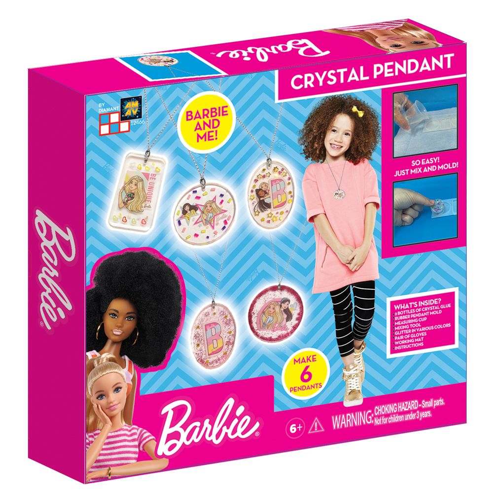 Barbie krystall smykkesett