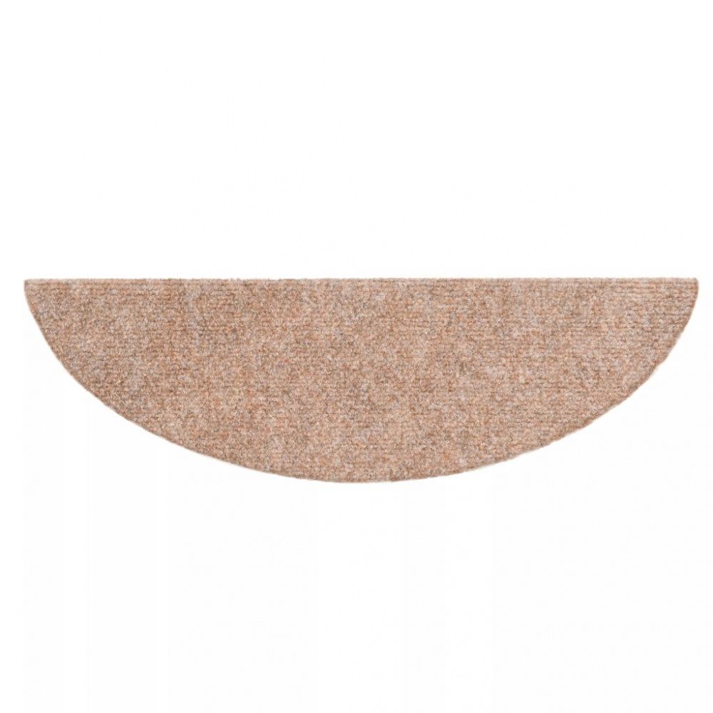 Selvklebende trappematter 15 stk 54x16x4 cm - brun