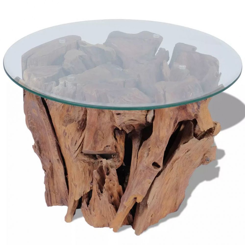 Salongbord Massiv Teak 60 cm