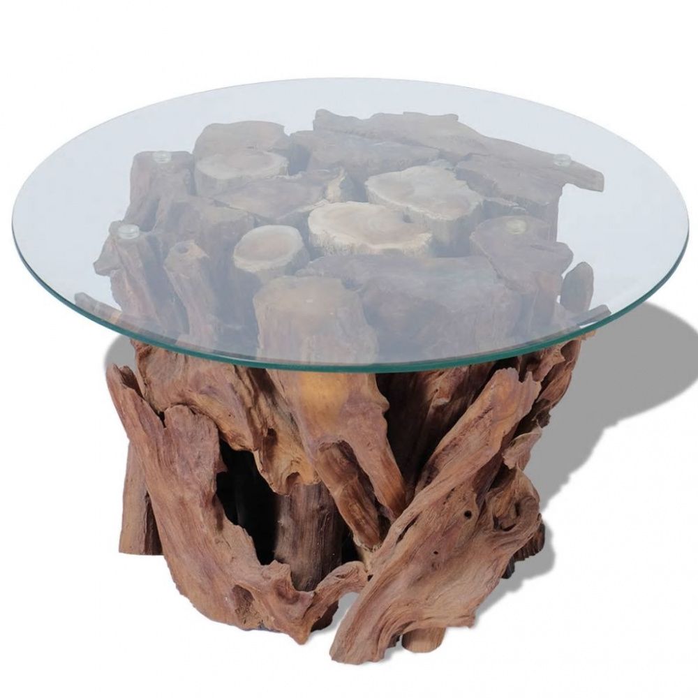 Salongbord Massiv Teak 60 cm