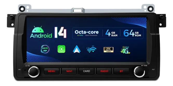 Hovedbilde BMW E46 Rover MG Android 14 Octa Core DAB+ 4GB RAM Gyro