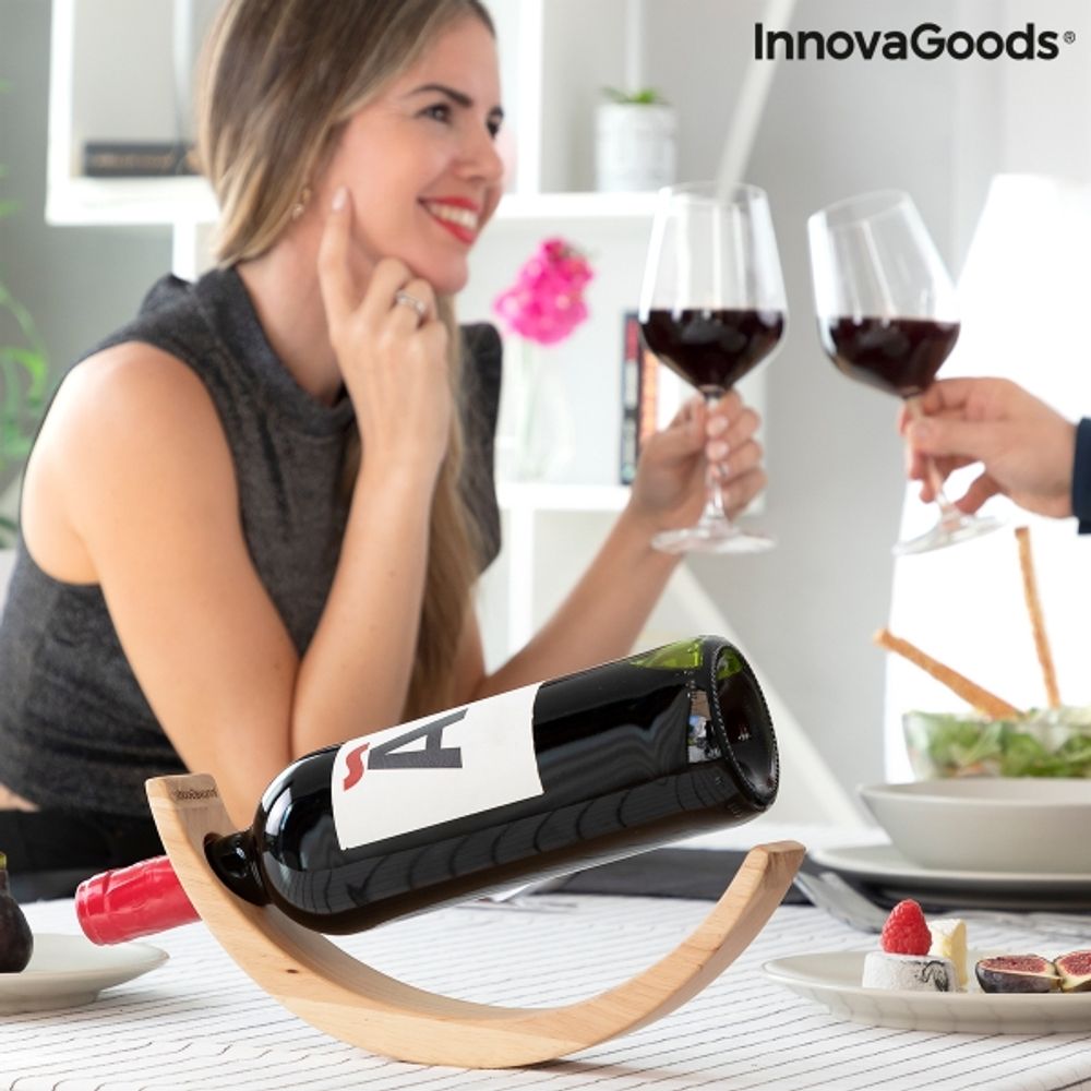 Vinflaskeholder av tre