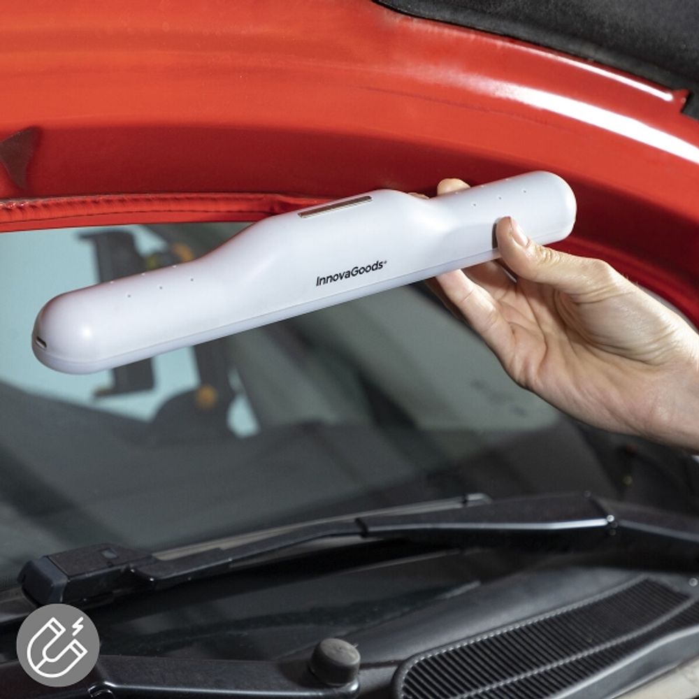 Praktisk oppladbar LED lampe med Magnet