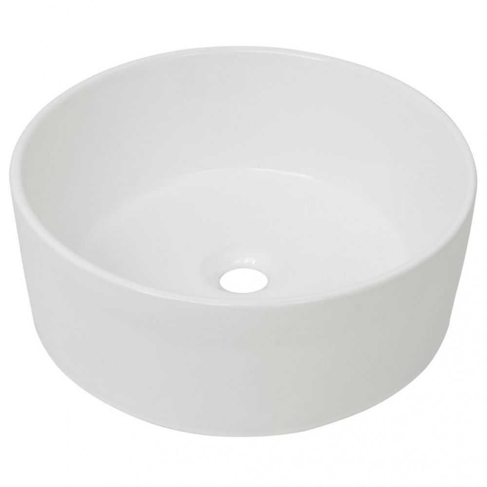 Servant rund keramisk hvit - 40x15 cm