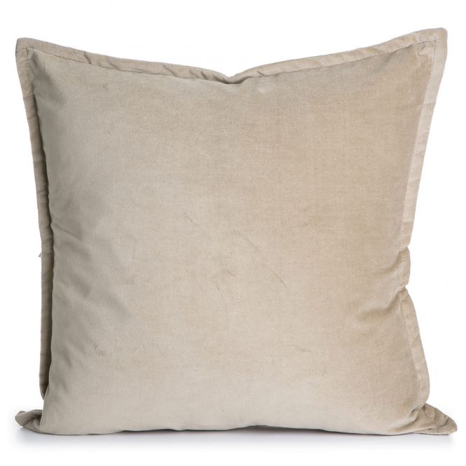 Hovedbilde Madame Pute Sonja beige bomullsvelour med dunfyll