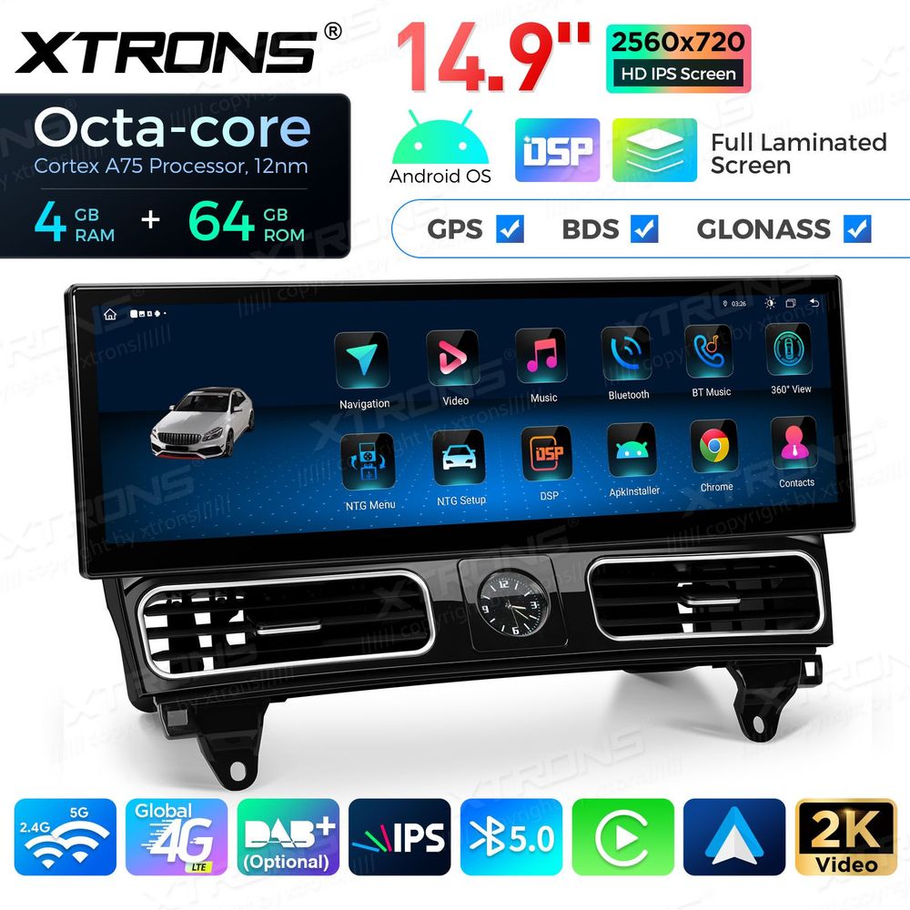 Mercedes-Benz W166 - X166 Android DAB+ Stereo | 14.9
