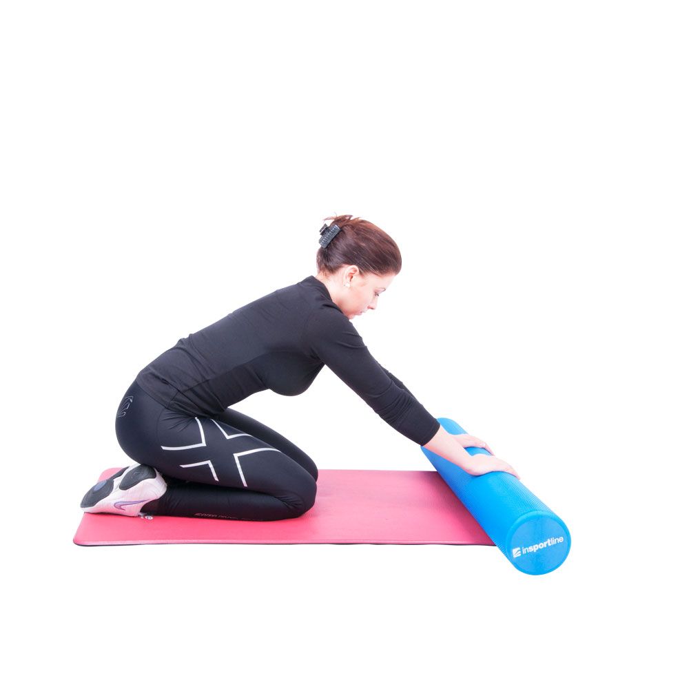 Yogarulle 90 cm EVA Skum, Blå - inSPORTline Evar Big