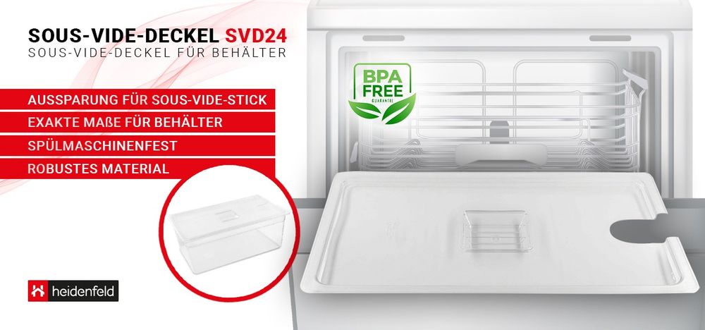Heidenfeld Sous-vide-lokk SVD24